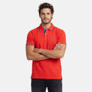 U.S. POLO ASSN. Herren Poloshirt Shortsleeve P040 Rot-Royal-Größe M - Gr. M