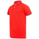 U.S. POLO ASSN. Herren Poloshirt Shortsleeve P040 Rot-Royal-Größe M - Gr. M