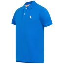 U.S. POLO ASSN. Herren Poloshirt Shortsleeve P039 Blau-Coral-Größe XL - Gr. XL