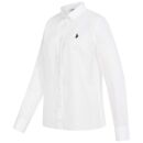 U.S. POLO ASSN. Damen Leinenshirt P045 Weiss-Navy Größe M - Gr. M