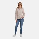 U.S. POLO ASSN. Damen Leinenshirt P045 Beige-Weiss Größe S - Gr. S