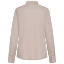 U.S. POLO ASSN. Damen Leinenshirt P045 Beige-Weiss Größe S - Gr. S