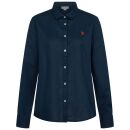 U.S. POLO ASSN. Damen Leinenshirt P045 Navy-Rot Größe XXL - Gr. 2XL