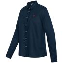U.S. POLO ASSN. Damen Leinenshirt P045 Navy-Rot Größe XXL - Gr. 2XL