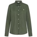 U.S. POLO ASSN. Damen Leinenshirt P045 Olive-Beige Größe L - Gr. L