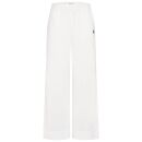 U.S. POLO ASSN. Damen Weite Hose aus Leinenmix P046 Weiss-Navy Größe L - Gr.L