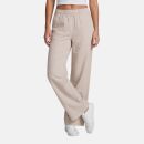 U.S. POLO ASSN. Damen Weite Hose aus Leinenmix P046 Beige-Weiss Größe XXL - Gr.2XL
