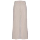 U.S. POLO ASSN. Damen Weite Hose aus Leinenmix P046 Beige-Weiss Größe XXL - Gr.2XL