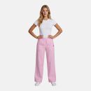 U.S. POLO ASSN. Damen Weite Hose aus Leinenmix P046 Pink-Navy Größe XXL - Gr.2XL