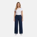 U.S. POLO ASSN. Damen Weite Hose aus Leinenmix P046 Navy-Rot Größe XL - Gr.XL