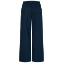 U.S. POLO ASSN. Damen Weite Hose aus Leinenmix P046 Navy-Rot Größe XL - Gr.XL