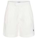 U.S. POLO ASSN. Damen Leinenshorts P047 Weiss-Navy Größe M - Gr.M
