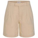 U.S. POLO ASSN. Damen Leinenshorts P047 Beige-Weiss Größe XXL - Gr.2XL