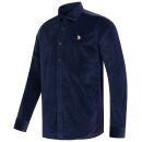 U.S. POLO ASSN. Herren Cord-Hemd P048 Navy-Beige Größe M - Gr.M