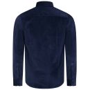 U.S. POLO ASSN. Herren Cord-Hemd P048 Navy-Beige Größe M - Gr.M