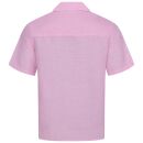 U.S. POLO ASSN. Herren Hemd mit Kubakragen P051 Pink-Navy Größe M - Gr.M