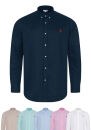 U.S. POLO ASSN. Herren Leinenmix Hemd Button-Down P049