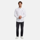 U.S. POLO ASSN. Herren Leinenmix Hemd Button-Down P049 Weiss-Navy Größe S - Gr.S