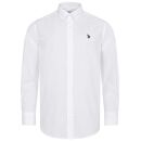 U.S. POLO ASSN. Herren Hemd Button-Down P050 Weiss-Navy Größe S - Gr.S