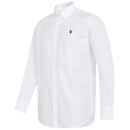 U.S. POLO ASSN. Herren Hemd Button-Down P050 Weiss-Navy Größe S - Gr.S
