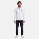 U.S. POLO ASSN. Herren Half-Zip Sweatshirt P053 Weiss-Navy Größe XXXL - Gr.3XL