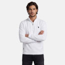U.S. POLO ASSN. Herren Half-Zip Sweatshirt P053 Weiss-Navy Größe XXXL - Gr.3XL