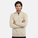 U.S. POLO ASSN. Herren Half-Zip Sweatshirt P053 Sand-Blau Größe XL - Gr.XL