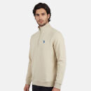 U.S. POLO ASSN. Herren Half-Zip Sweatshirt P053 Sand-Blau Größe XL - Gr.XL