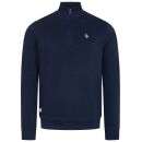 U.S. POLO ASSN. Herren Half-Zip Sweatshirt P053 Navy-Hellblau Größe XXL - Gr.2XL