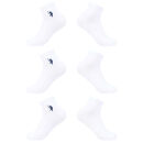 U.S. POLO ASSN. Herren Halbsocken Quarter-Socken 6-er Pack P054 Weiss Größe 35-38
