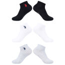 U.S. POLO ASSN. Herren Kurzsocken Sneaker-Socken 6-er Pack P055 GrauMel-Weiss-Schwarz Größe 39-42