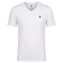 U.S. POLO ASSN. Herren T-Shirt V-Neck 2er Pack P057 Weiss & Weiss  Größe M - Gr.M