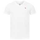 U.S. POLO ASSN. Herren T-Shirt V-Neck 2er Pack P057 Weiss & Weiss  Größe M - Gr.M