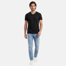 U.S. POLO ASSN. Herren T-Shirt V-Neck 2er Pack P057 Schwarz & Schwarz Größe XL - Gr.XL
