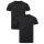 U.S. POLO ASSN. Herren T-Shirt V-Neck 2er Pack P057 Schwarz & Schwarz Größe XL - Gr.XL