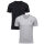 U.S. POLO ASSN. Herren T-Shirt V-Neck 2er Pack P-057 Schwarz & SchwarzSchwarz & GrauMelange Größe L - Gr.L