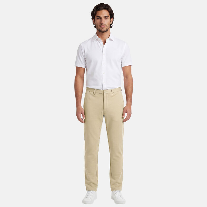 U.S. POLO ASSN. Herren Stoffhose P058 Beige-Navy Größe W36