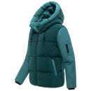 Marikoo Elidee Damen Teddyplüsch Jacke N142 Ocean Green Größe S - Gr.36