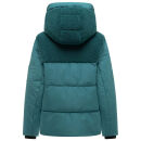 Marikoo Elidee Damen Teddyplüsch Jacke N142 Ocean Green Größe S - Gr.36