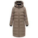 Marikoo Harukaa Damen Steppmantel N146 Stone Brown Größe L - Gr.40