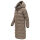 Marikoo Harukaa Damen Steppmantel N146 Stone Brown Größe L - Gr.40