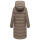 Marikoo Harukaa Damen Steppmantel N146 Stone Brown Größe L - Gr.40