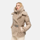 Navahoo Kuschelhäschen Damen Teddy Jacke Mit Futter N149 Light Taupe Größe S - Gr.36