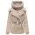 Navahoo Kuschelhäschen Damen Teddy Jacke Mit Futter N149 Light Taupe Größe S - Gr.36