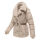 Navahoo Kuschelhäschen Damen Teddy Jacke Mit Futter N149 Light Taupe Größe S - Gr.36
