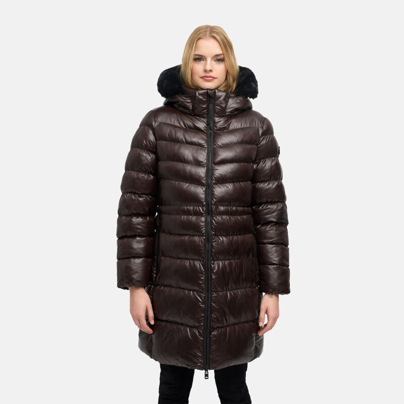 Navahoo Lumeiaa Damen Steppmantel N151 Choco Größe L - Gr.40