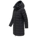Marikoo Nanoraa Damen Steppmantel N154 Schwarz Größe XXXL - Gr.46