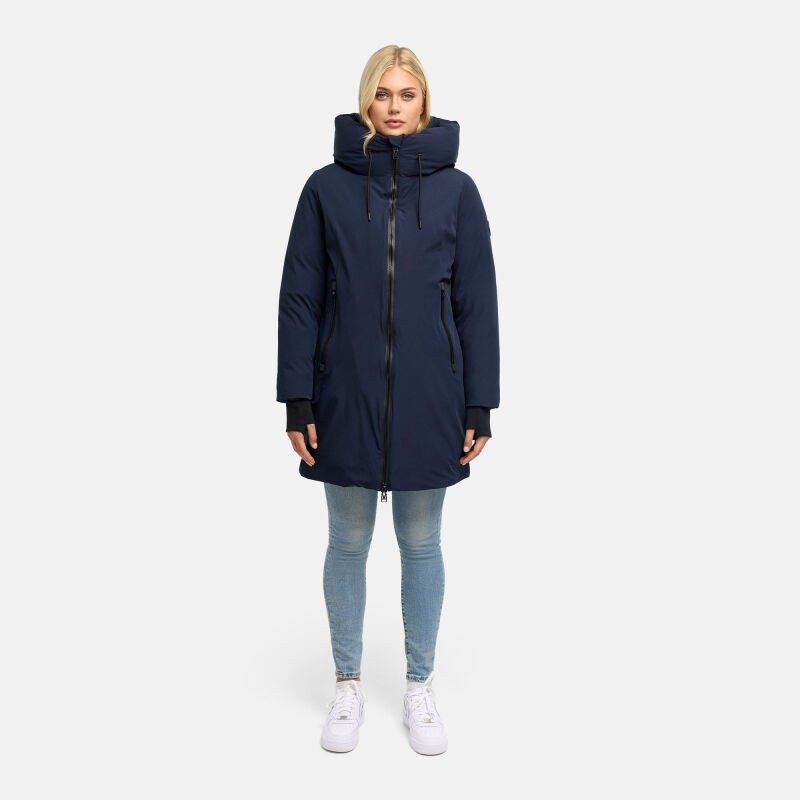Marikoo Polarhäschen Damen Mantel N161 Navy Größe L - Gr.40
