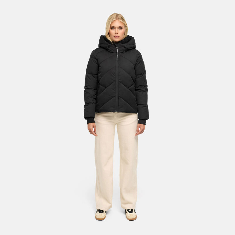 Marikoo Shinamii Damen Steppjacke N163 Schwarz Größe XL - Gr.42
