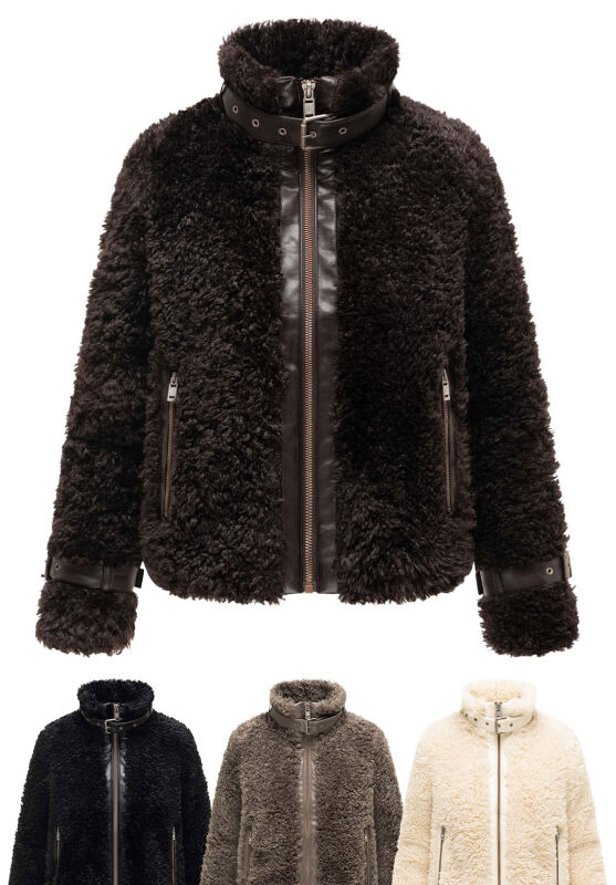 Navahoo Wuschelwonne Damen Teddyplüsch Jacke N171